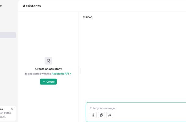 Crear asistente Playground Open AI