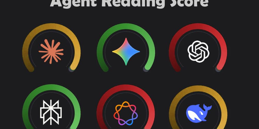 Diagrama de las 5 dimensiones del Agent Reading Score para optimización GEO con agentes de IA