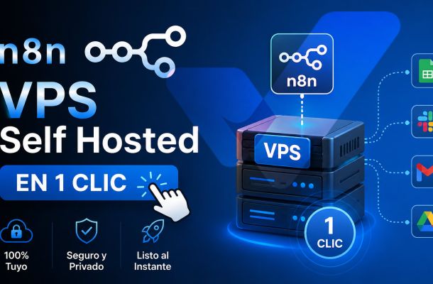 n8n gratis autoalojado en tu propio VPS selfhosted con 1 clic, facil, rapido, seguro